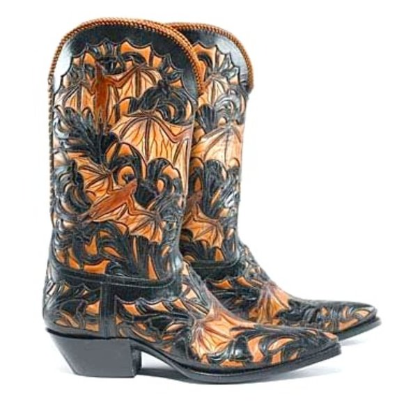 Liberty Boot Co. Custom Handmade Bat Cowboy Boots - Picture 9 of 15
